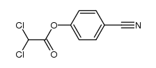 4-cyanophenyl dichloroacetate Structure