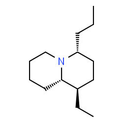 2H-Quinolizine,1-ethyloctahydro-4-propyl-,(1R,4R,9aS)-rel-(9CI) structure