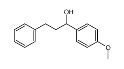 1-(4-methoxy-phenyl)-3-phenylpropan-1-ol结构式