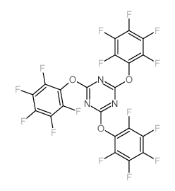 1,3,5-Triazine,2,4,6-tris(2,3,4,5,6-pentafluorophenoxy)-结构式