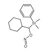 1-cyclohexyl-1-(dimethylphenylsilyl)methyl nitrite结构式