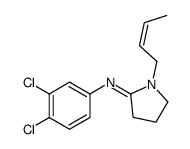 1-[(E)-but-2-enyl]-N-(3,4-dichlorophenyl)pyrrolidin-2-imine Structure