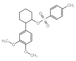 Cyclohexanol,2-(3,4-dimethoxyphenyl)-, p-toluenesulfonate, trans- (8CI) Structure