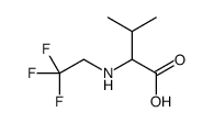 3-methyl-2-(2,2,2-trifluoroethylamino)butanoic acid结构式