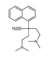 1-NAPHTHALENEACETONITRILE, alpha,alpha-BIS(2-(DIMETHYLAMINO)ETHYL)-结构式