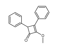 3-Methoxy-1,2-diphenyl-cyclobuten-(2)-on-(4) Structure