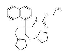 Carbamic acid,[2-(1-naphthyl)-4-(1-pyrrolidinyl)-2-[2-(1-pyrrolidinyl)ethyl]butyl]-, ethylester (8CI) structure