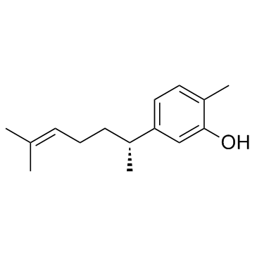 2-Methyl-5-[(2R)-6-methyl-5-hepten-2-yl]phenol structure