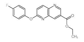 1,5-Naphthyridine-3-carboxylicacid, 6-(4-fluorophenoxy)-, ethyl ester picture