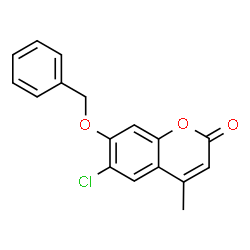 7-(benzyloxy)-6-chloro-4-methyl-2H-chromen-2-one Structure