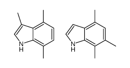 3,4,7-trimethyl-1H-indole,4,6,7-trimethyl-1H-indole结构式