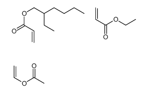 ethenyl acetate,2-ethylhexyl prop-2-enoate,ethyl prop-2-enoate Structure