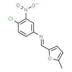 (4-chloro-3-nitrophenyl)[(5-methyl-2-furyl)methylene]amine结构式