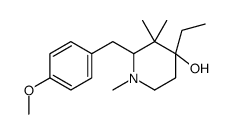 4-Ethyl-2-(4-methoxybenzyl)-1,3,3-trimethyl-4-piperidinol Structure