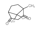 Bicyclo[3.2.1]octane-2,4-dione,1,8,8-trimethyl- Structure