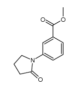 methyl 3-(2-oxo-1-pyrrolidinyl)benzoate结构式