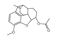 4,5α-Epoxy-3-methoxy-17-methylmorphinan-6β-ol acetate structure