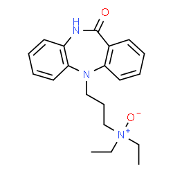 3-(10,11-Dihydro-11-oxo-5H-dibenzo[b,e][1,4]diazepin-5-yl)-N,N-diethyl-1-propanamineN-oxide structure