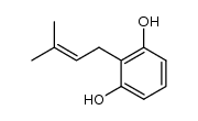 2-prenylresorcin Structure