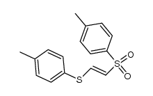 trans-1-(toluene-4-sulfonyl)-2-p-tolylsulfanyl-ethene Structure