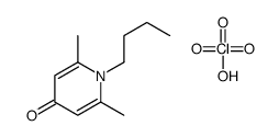 1-butyl-2,6-dimethylpyridin-1-ium-4-ol,perchlorate Structure