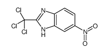 6-nitro-2-(trichloromethyl)-1H-benzimidazole结构式