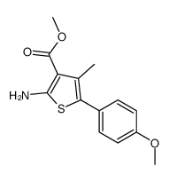 methyl 2-amino-5-(4-methoxyphenyl)-4-methylthiophene-3-carboxylate结构式