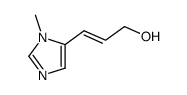 2-Propen-1-ol,3-(1-methyl-1H-imidazol-5-yl)-(9CI)结构式