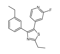 2-ethyl-4-(3-ethylphenyl)-5-(2-fluoropyridin-4-yl)-1,3-thiazole Structure