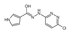 N'-(6-chloropyridazin-3-yl)-1H-pyrrole-3-carbohydrazide结构式