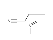 4,4-dimethyl-5-methyliminopentanenitrile结构式