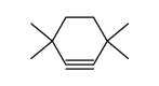 3,3,6,6,-Tetramethylcyclohexin Structure