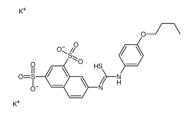 dipotassium,7-[(4-butoxyphenyl)carbamothioylamino]naphthalene-1,3-disulfonate结构式