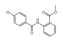 methyl 2-(4-chlorobenzamido)benzoate Structure