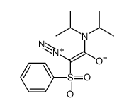 2-(benzenesulfonyl)-2-diazonio-1-[di(propan-2-yl)amino]ethenolate Structure