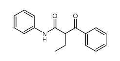 2-ethyl-3-oxo-N,3-diphenylpropanamide Structure