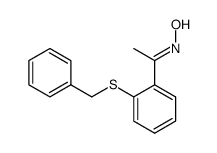 1-(2-benzylsulfanyl-phenyl)-ethanone oxime Structure