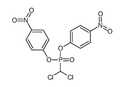 1-[dichloromethyl-(4-nitrophenoxy)phosphoryl]oxy-4-nitrobenzene Structure