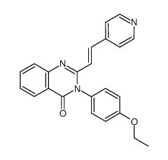 3-(4-ethoxy-phenyl)-2-(2-pyridin-4-yl-vinyl)-3H-quinazolin-4-one Structure