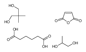 2,2-dimethylpropane-1,3-diol,furan-2,5-dione,hexanedioic acid,propane-1,2-diol结构式