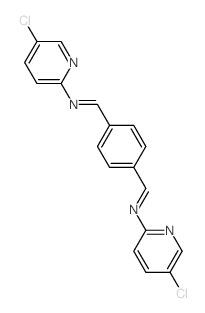 N-(5-chloropyridin-2-yl)-1-[4-[(5-chloropyridin-2-yl)iminomethyl]phenyl]methanimine picture