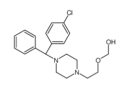 2-[4-[(R)-(4-chlorophenyl)-phenylmethyl]piperazin-1-yl]ethoxymethanol结构式