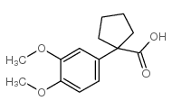1-(3,4-dimethoxyphenyl)cyclopentane-1-carboxylic acid Structure