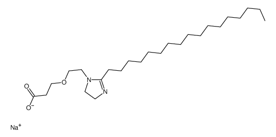 sodium 3-[2-(2-heptadecyl-4,5-dihydro-1H-imidazol-1-yl)ethoxy]propionate结构式