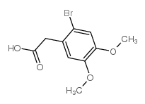 2-溴-4,5-甲氧基苯乙酸结构式