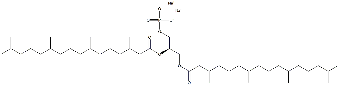 1,2-DIPHYTANOYL-SN-GLYCERO-3-PHOSPHATE (SODIUM SALT);4ME 16:0 PA结构式