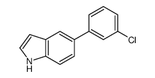 5-(3-Chlorophenyl)-1H-indole Structure