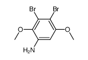 3,4-dibromo-2,5-dimethoxy-aniline结构式