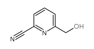6-(Hydroxymethyl)picolinonitrile structure