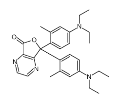 5,5-bis[4-(diethylamino)-2-methylphenyl]furo[3,4-b]pyrazin-7-one结构式